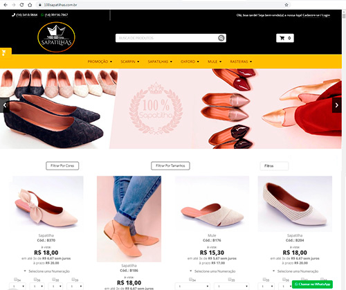 melhor site para comprar sapatilhas